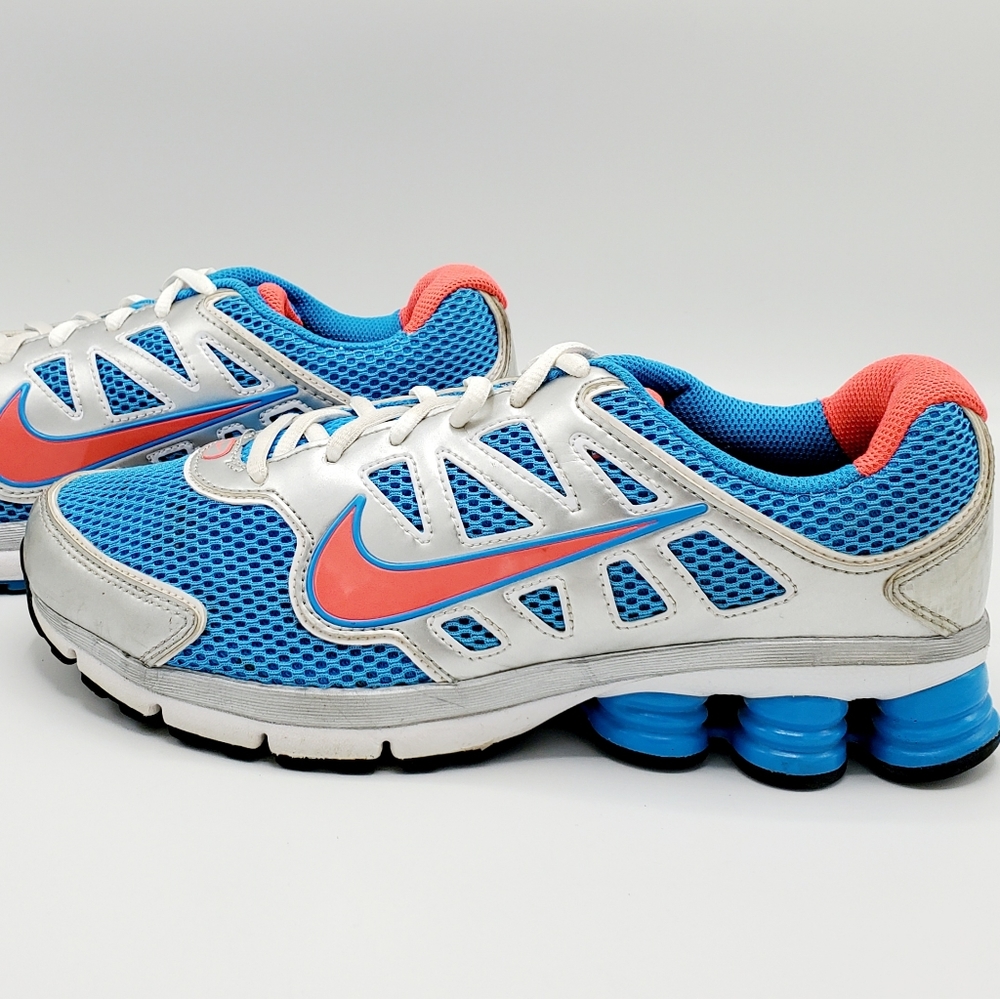 Nike Shox Qualify+ 2 Blue, Red & Metallic Silver